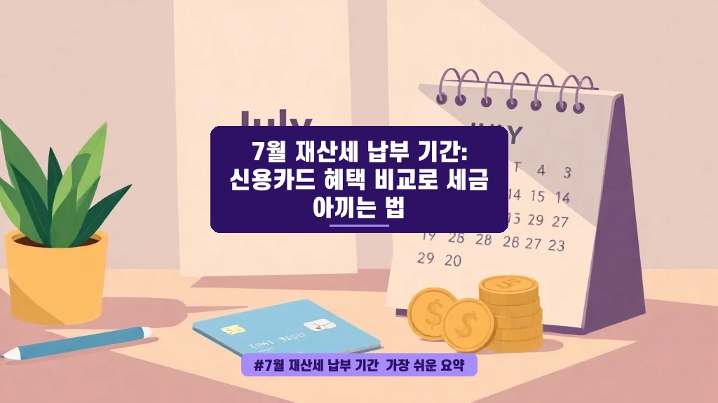 7월 재산세 납부, 신용카드로 만원이라도 아끼는 꿀팁