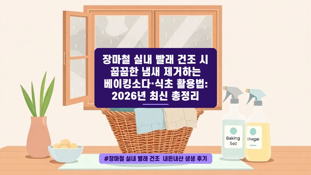 장마철 빨래 냄새, 베이킹소다와 식초로 해결한 썰