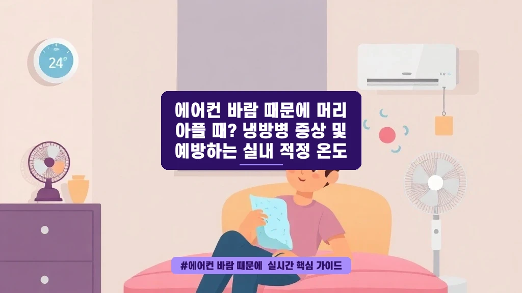 에어컨 바람에 머리 아프셨죠? 냉방병 증상과 실내 적정 온도
