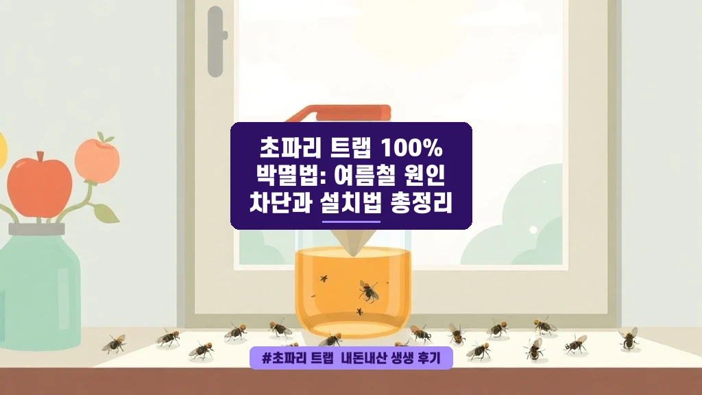 여름 초파리 때문에 미칠 것 같아? 이 방법 하나면 끝!
