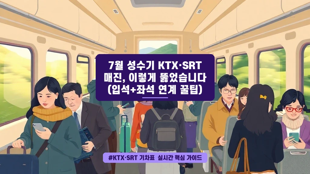 7월 기차표 매진? 입석+좌석 연계 꿀팁 대방출