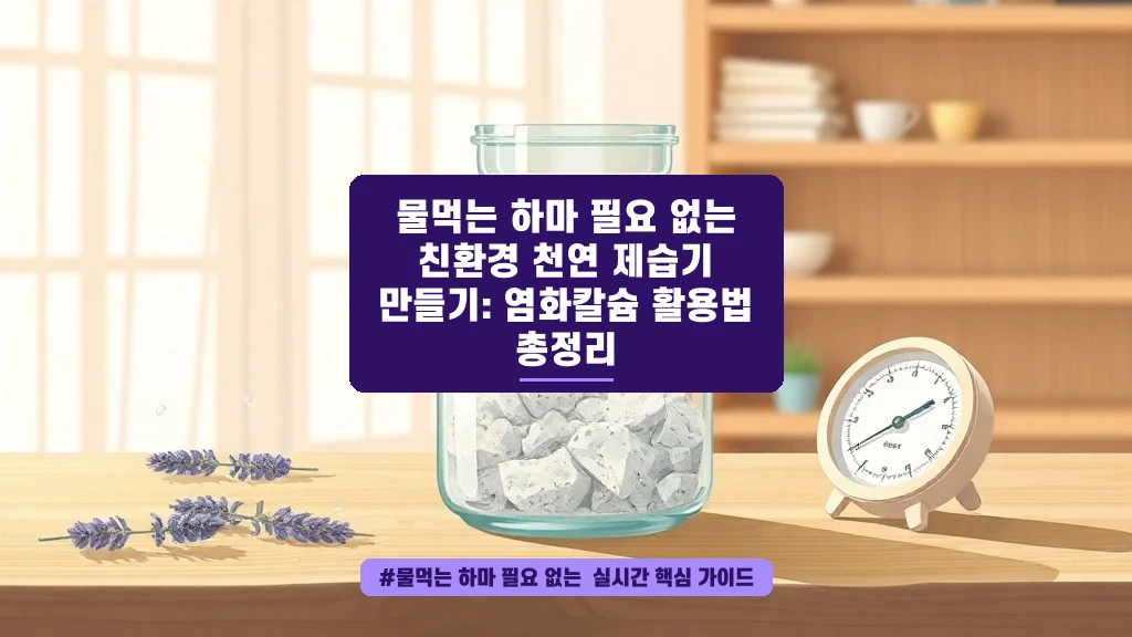 물먹는 하마 필요 없어요? 염화칼슘으로 만든 천연 제습기 후기