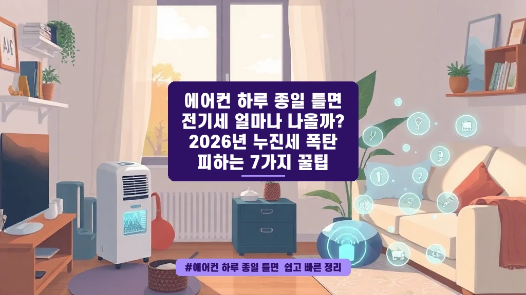 에어컨 하루 종일 틀어도 전기세 폭탄 피하는 꿀팁