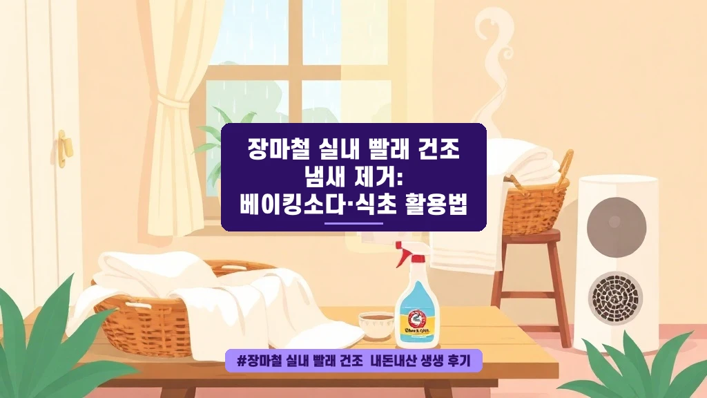 장마철 빨래 냄새, 베이킹소다와 식초로 해결한 후기