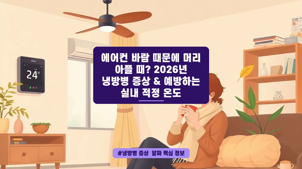 에어컨 바람 때문에 머리 아프다면? 냉방병 증상과 실내 적정 온도