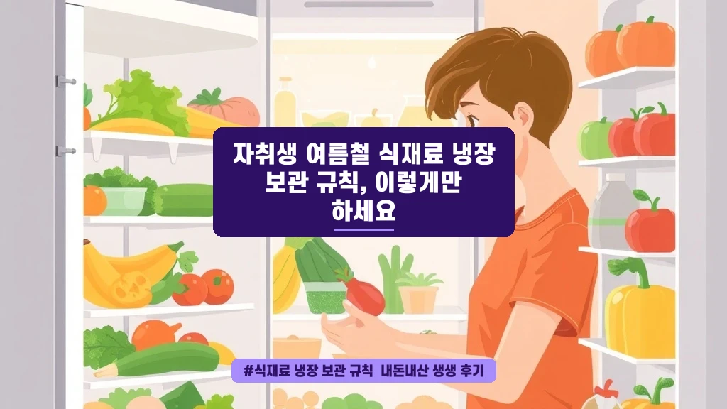 자취생 여름 필수! 냉장고 식재료 배치 꿀팁