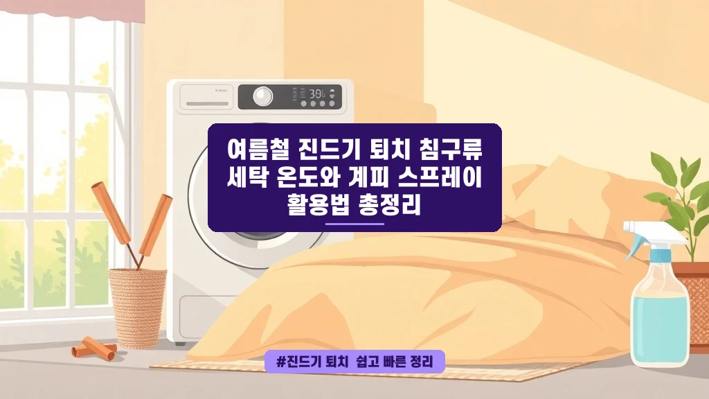 여름철 진드기 퇴치, 침구 세탁 온도와 계피 스프레이 활용법