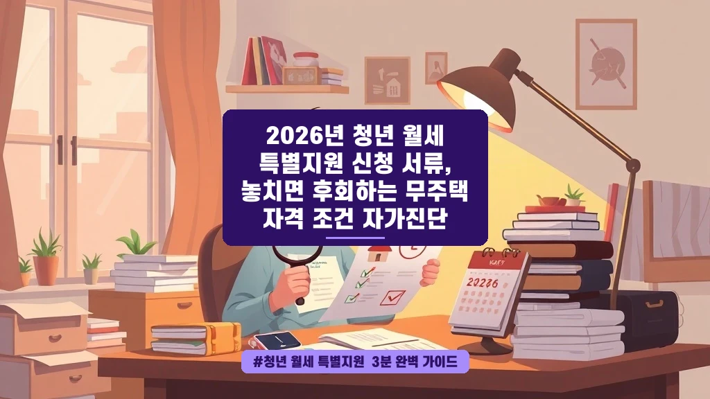 청년 월세 지원, 나도 받을 수 있을까? 자격 조건부터 서류까지