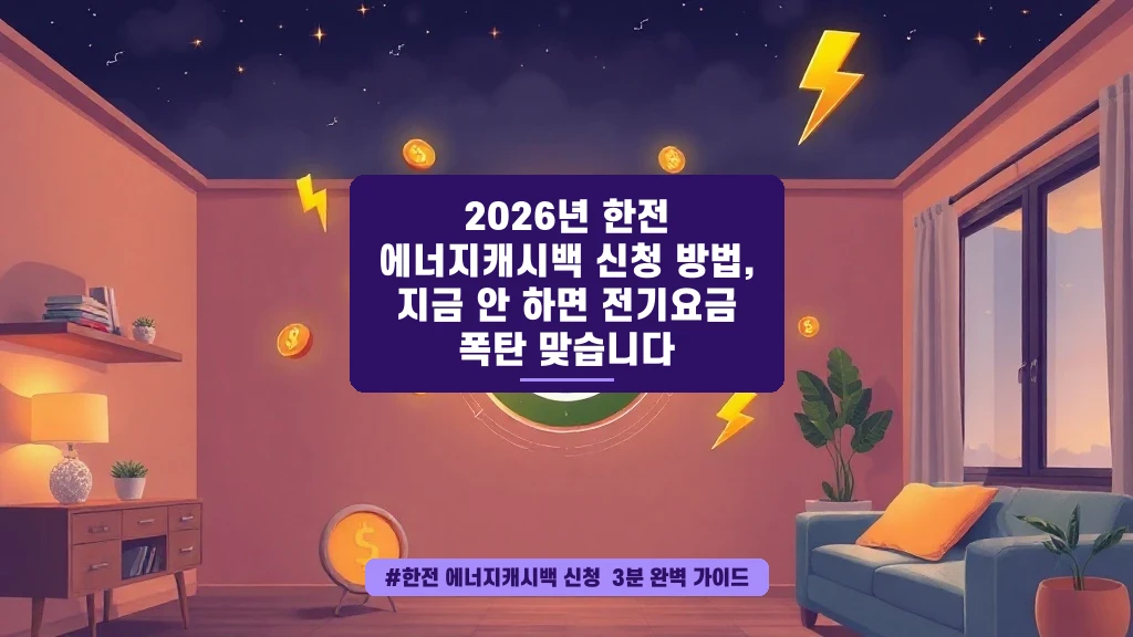 전기 캐시백 신청, 이렇게 쉬웠나? 내돈내산 후기