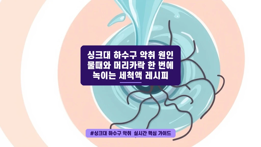 싱크대 악취, 5000원이면 해결되는데 왜 난 고생했을까