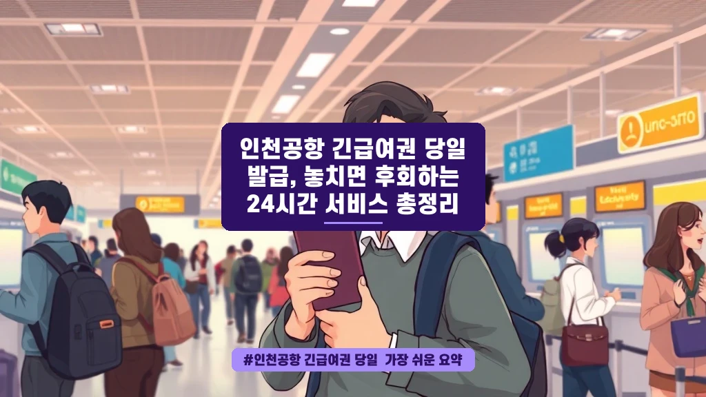 여권 만료 임박? 인천공항 당일 긴급발급 후기