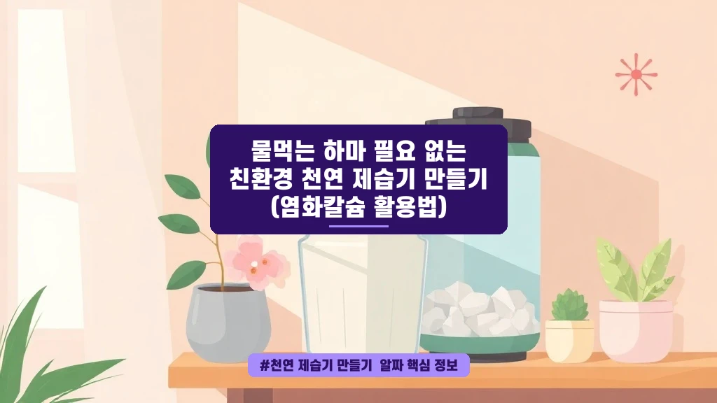물먹는 하마 대신 이거 하나면 끝! 내가 직접 해본 천연 제습법