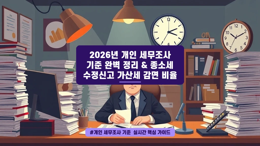 세무조사 걱정되세요? 내 경험담과 수정신고 꿀팁