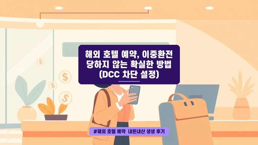해외 호텔 예약할 때 이중환전 당하지 않는 꿀팁 (DCC 차단 설정)