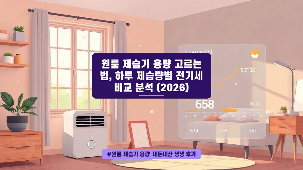 원룸 제습기 용량 고르는 법 & 전기세 부담 확실히 줄이는 팁