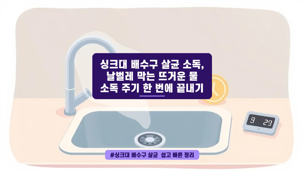 싱크대 배수구 냄새와 날벌레, 뜨거운 물로 해결하는 법