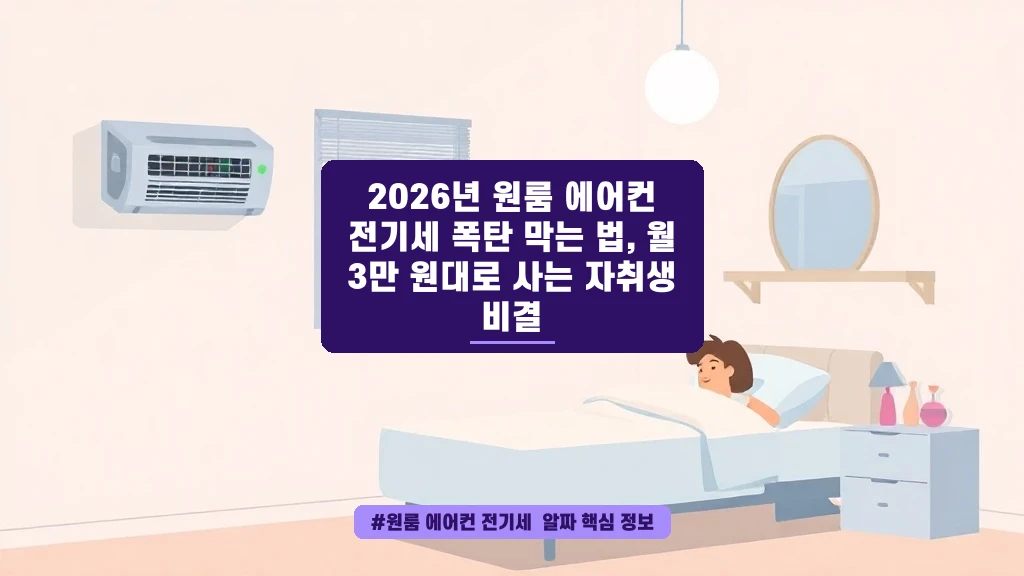 원룸 에어컨 전기세 폭탄 막는 자취생 꿀팁 대방출