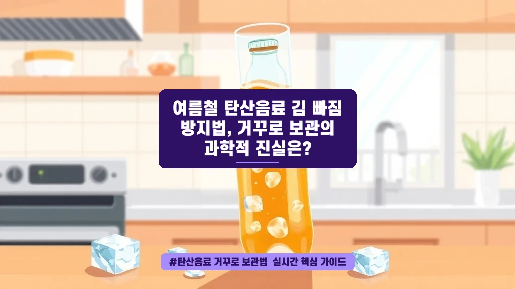 탄산음료 거꾸로 보관법? 과학적으로 확인해보니