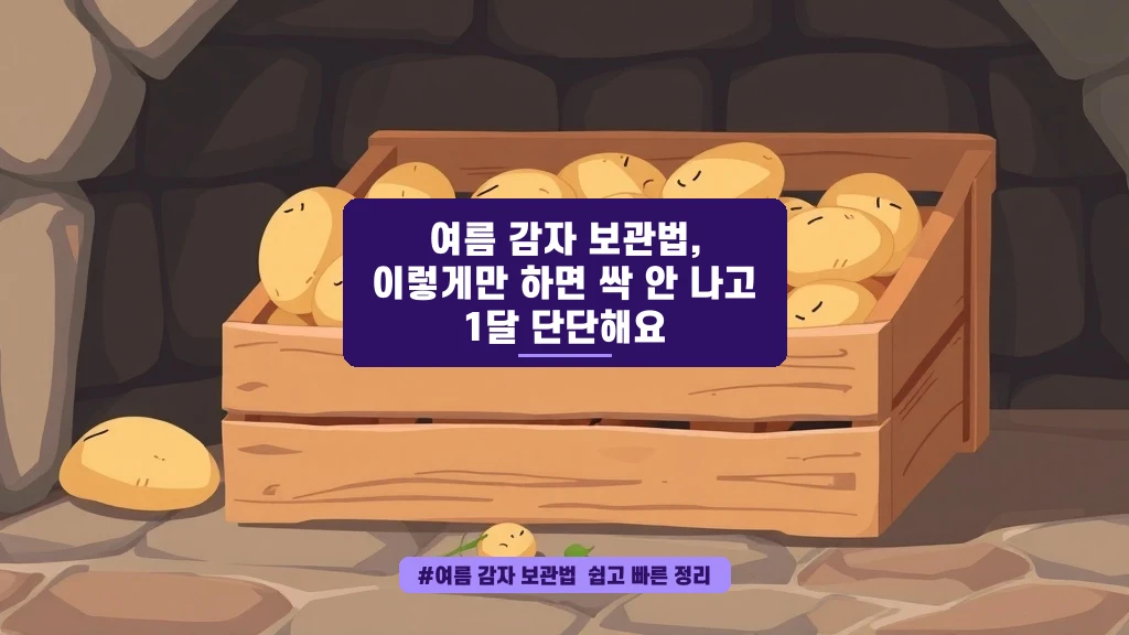 여름 감자 싹 안 나게 오래 보관하는 꿀팁 대방출