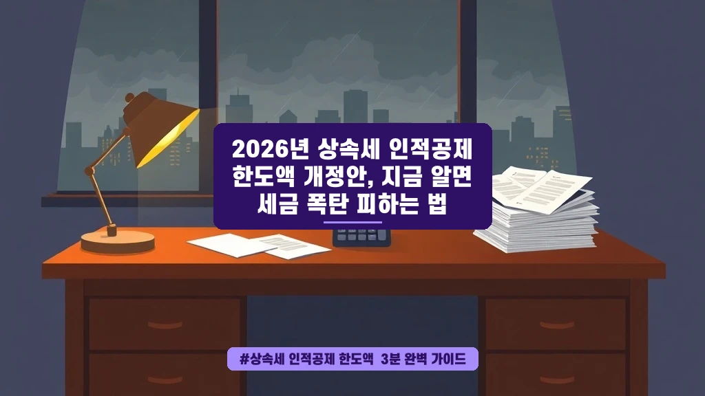 상속세 부담, 이렇게 줄이면 통장에 돈 남아요