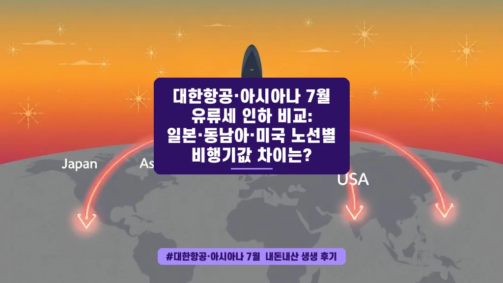 7월 항공권 유류세 인하, 내 노선은 얼마나 싸졌을까?