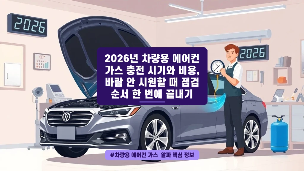 에어컨 가스 언제 넣어야 할까? 내돈내산 실전 꿀팁