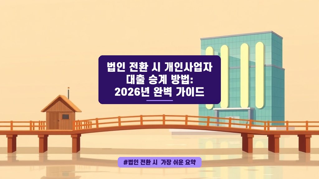 가게가 커질 때 세금 폭탄 피하는 법? 개인사업자→법인 전환 가이드