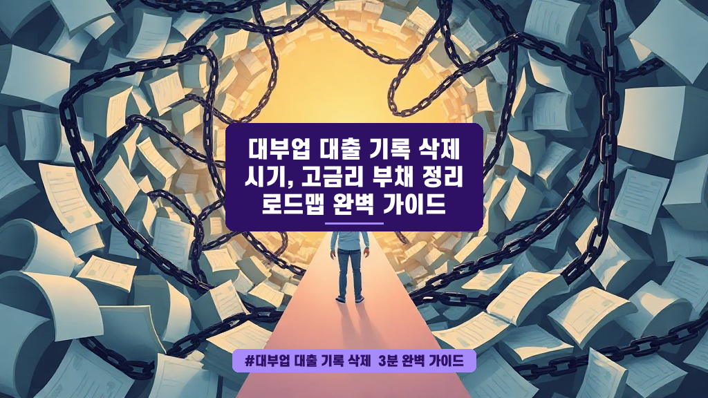 대출 기록, 지우고 새로운 시작 할 수 있을까요? 고금리 대환대출 완벽 가이드