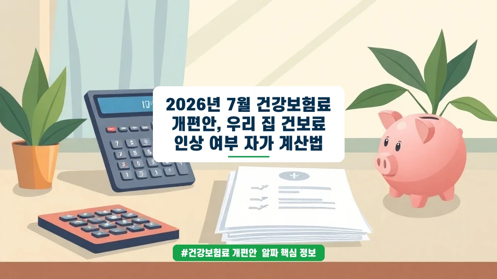 7월 건보료 개편, 우리 집은 얼마나 오를까? 직접 계산해보니