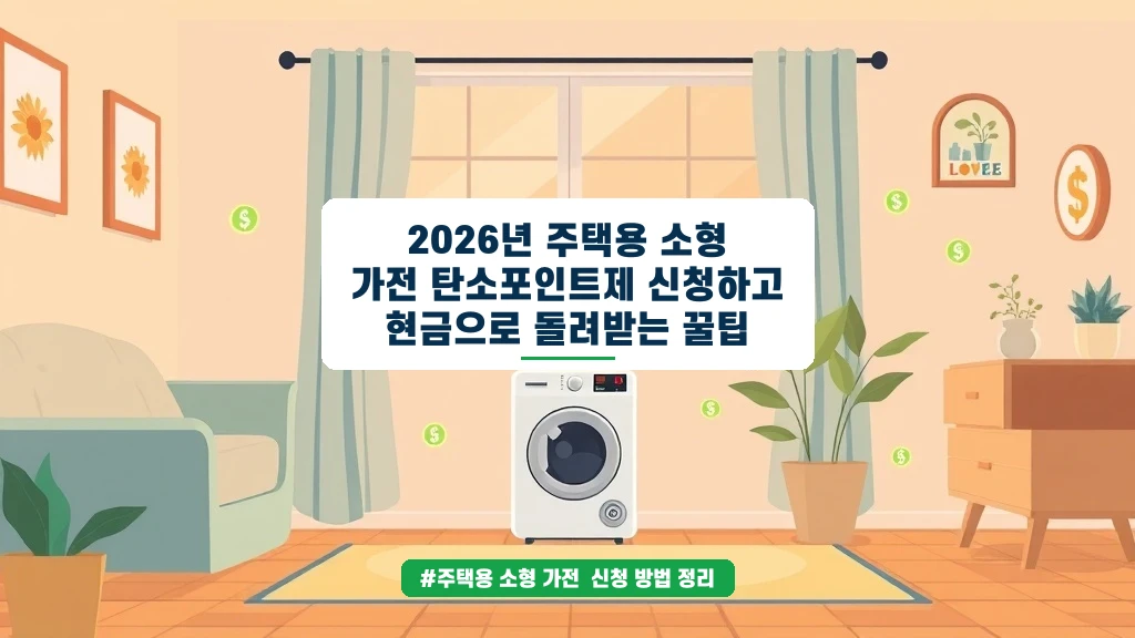 베란다 태양광으로 현금 받는 꿀팁! 탄소포인트제 신청 가이드