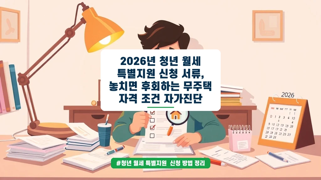 청년 월세 지원, 내가 받을 수 있을까? 자격 조건부터 서류까지