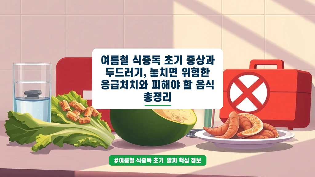 여름철 식중독 증상과 두드러기, 이렇게 대처하세요