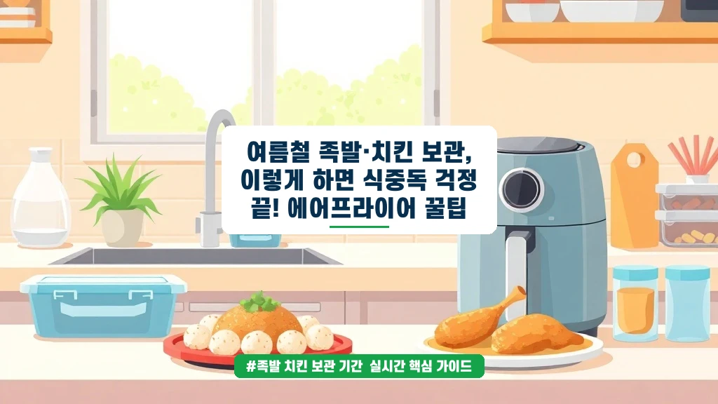 여름철 족발·치킨 보관, 이렇게 하면 상하지 않아요