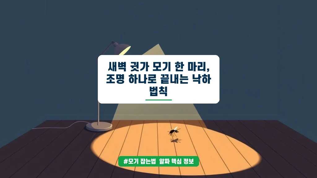 새벽 모기 한 마리, 조명 하나로 끝내는 낙하 법칙
