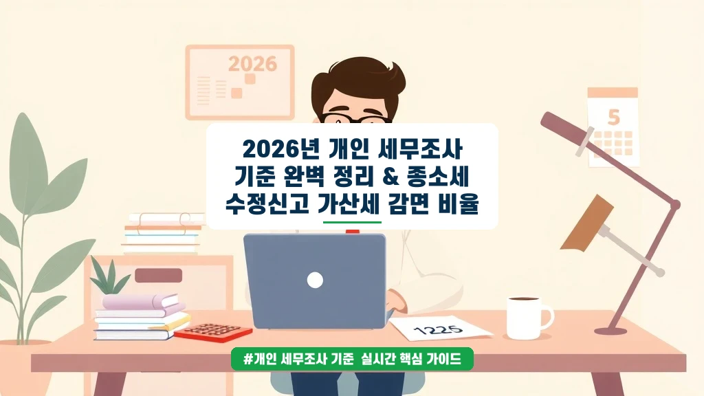 종소세 신고 후 덜덜? 세무조사 기준과 수정신고 가산세 감면 꿀팁