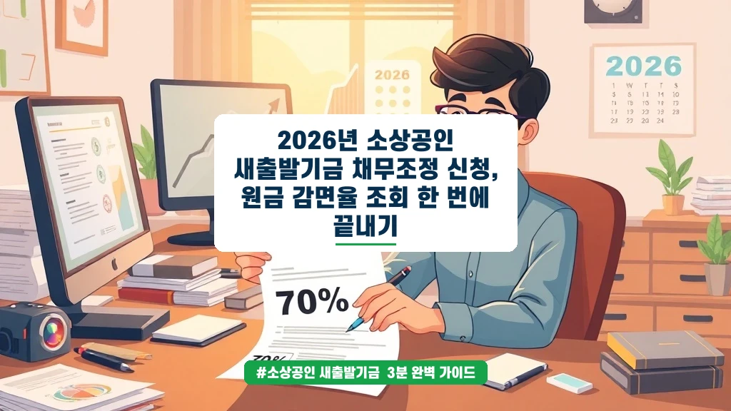 소상공인 새출발기금 채무조정, 나도 해당될까? 신청 전 확인할 점