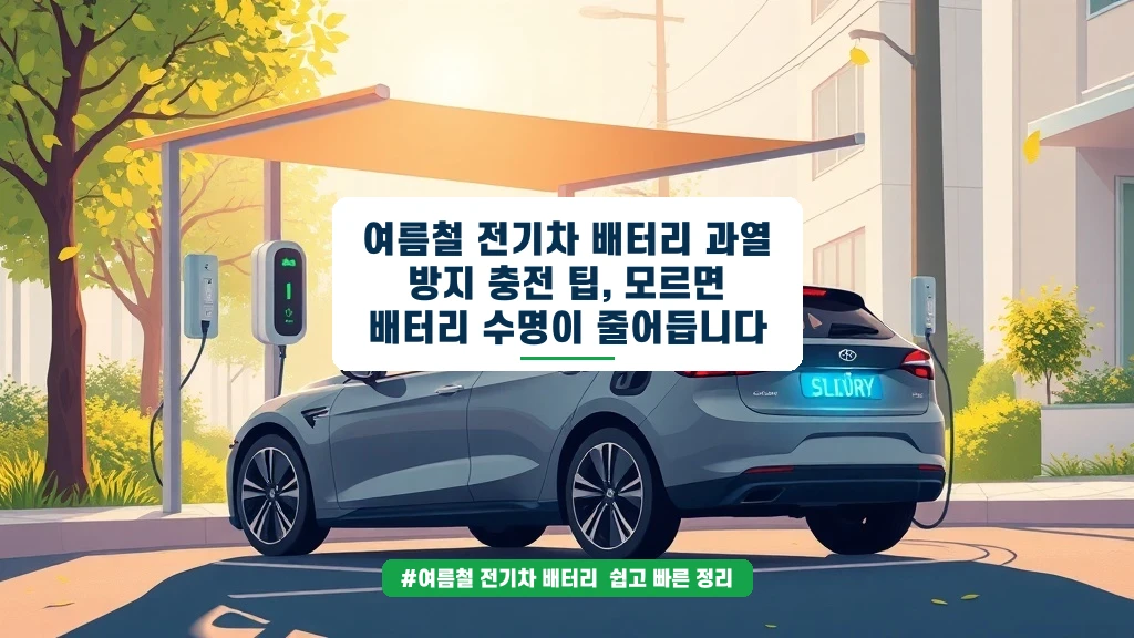 여름철 전기차 배터리 과열, 이렇게만 지켜도 안전합니다