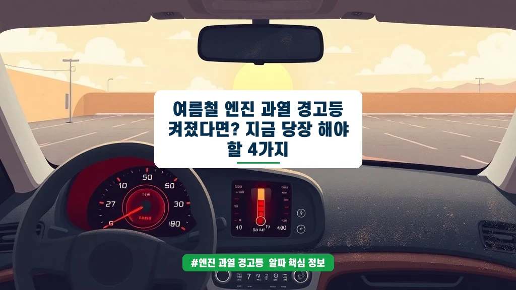 여름철 엔진 과열 경고등, 이렇게만 하세요 (응급 대처법)