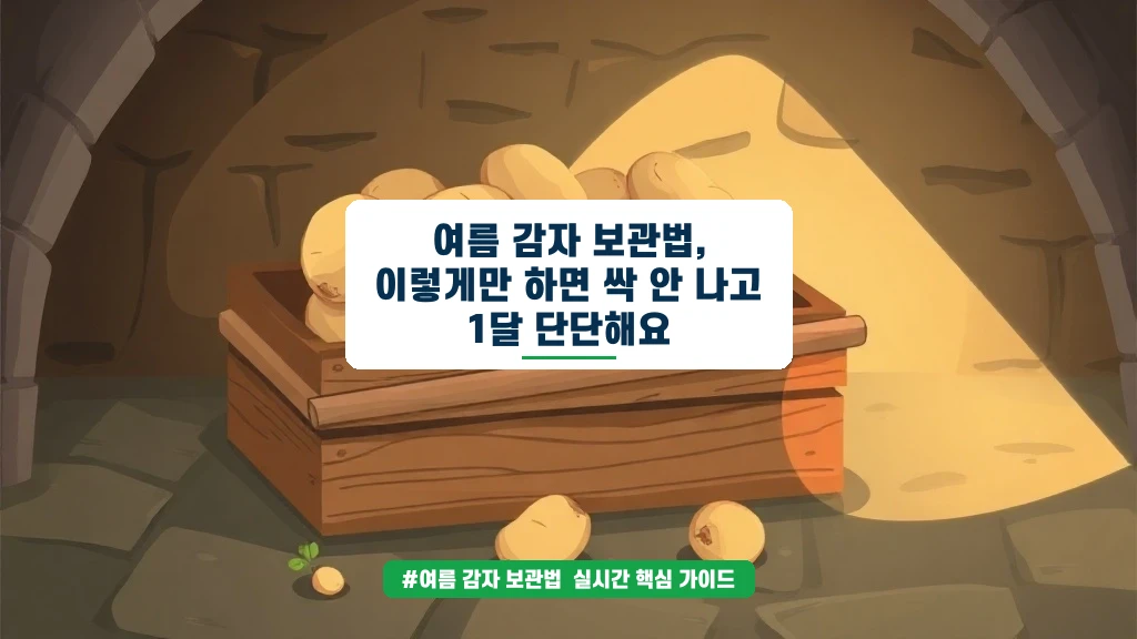 여름 감자 싹 없이 오래 보관하는 깜짝 비결
