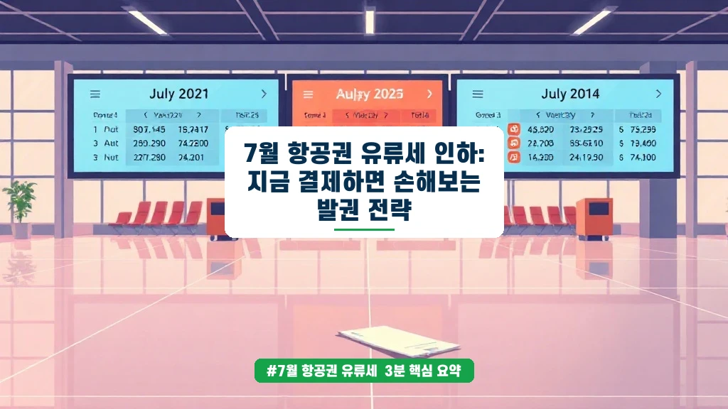 7월 유류세 인하, 지금 결제하면 손해? 발권 타이밍