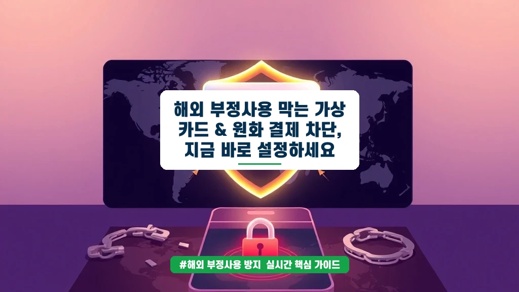 해외서 카드 긁혔다면? 가상카드로 막는 꿀팁