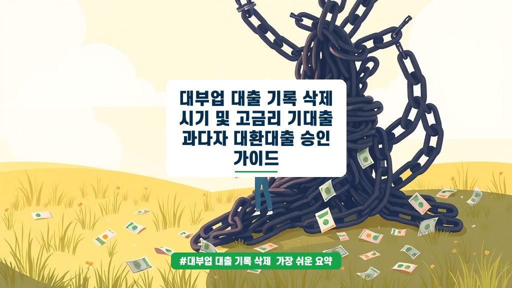 대부업 대출 기록 삭제부터 고금리 대환대출까지, 완벽 가이드