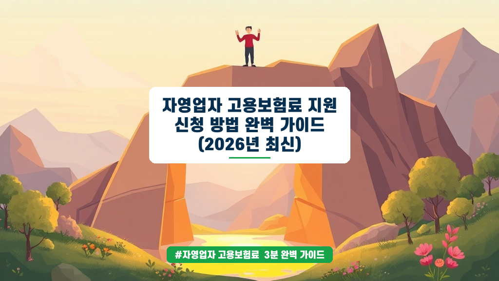 자영업자 고용보험료 지원금 최대 90% 환급! 신청 방법부터 두루누리 대상 조회까지 완벽 가이드