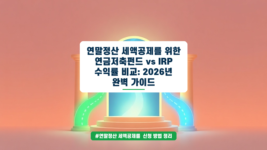 연말정산 최대 공제액 900만원 채우는 법! 연금저축 vs IRP 총정리 가이드