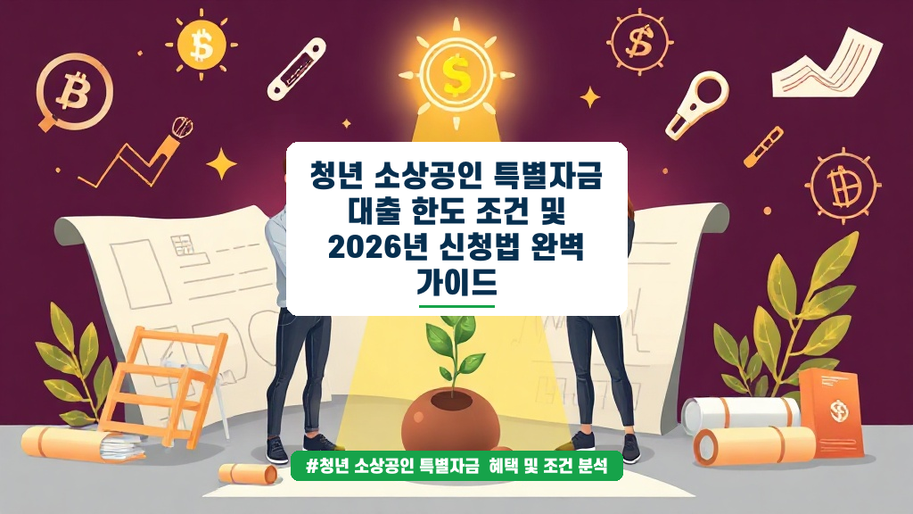청년 소상공인 특별자금, 최대 한도와 2%대 저금리 받는 법