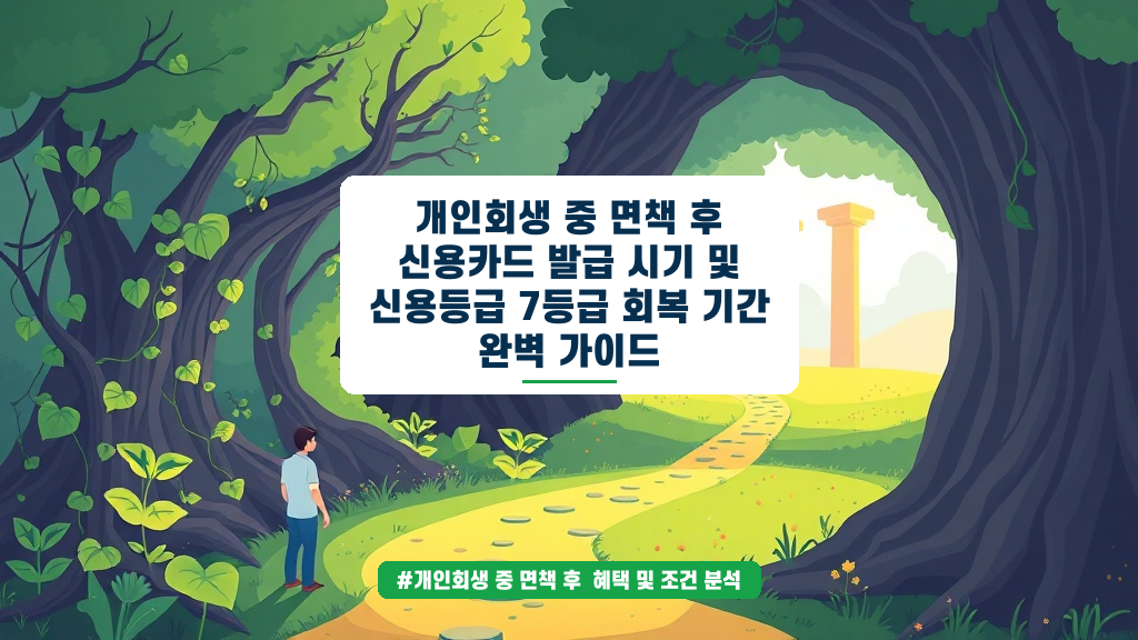 개인회생 면책 후 신용카드 발급 및 등급 회복, 얼마나 걸릴까요?