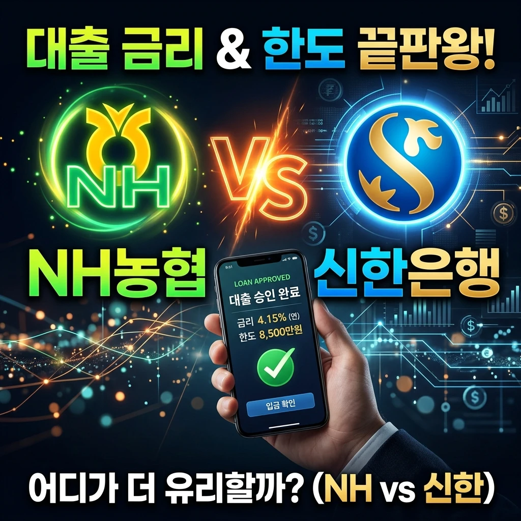 사업자 모바일 대출 비교하기: 신한은행 소상공인 대출 vs 농협 e사장님 바로대출