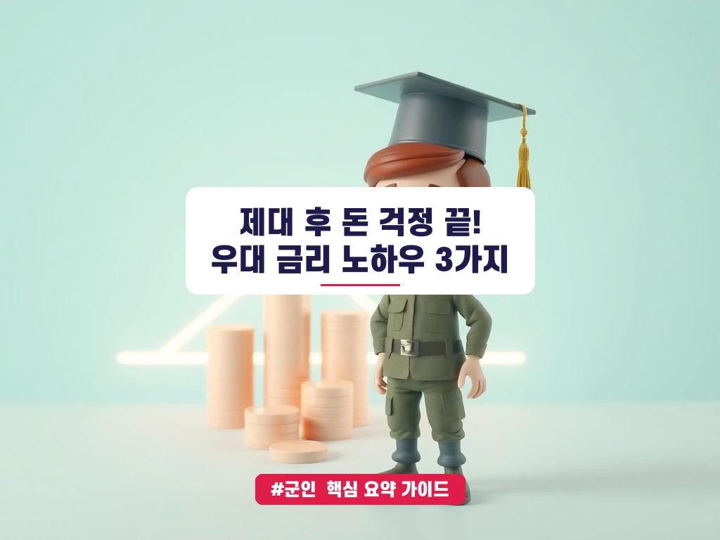 군인 생활안정자금 대출 자격 및 전역 전 군인 우대 금리 적용 은행 비교 안내 가이드 (클릭 시 원문 이동)