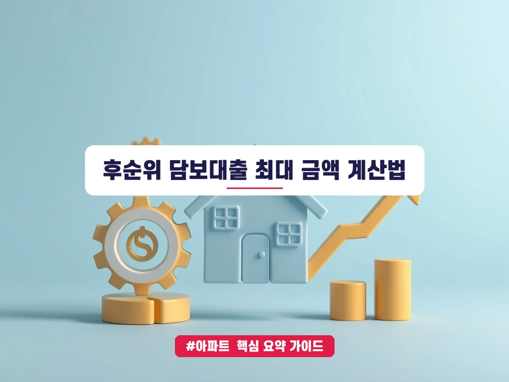 아파트 후순위 담보대출 한도 규제 예외 조항 및 안전한 금융사 선택 기준 안내 가이드 (클릭 시 원문 이동)