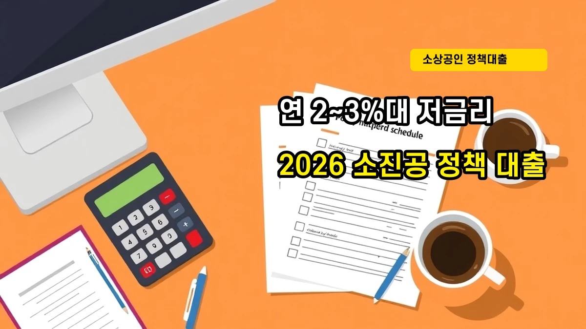 2026 소진공 정책자금 신청 일정 및 월별 접수 시간표 완벽 대비 가이드